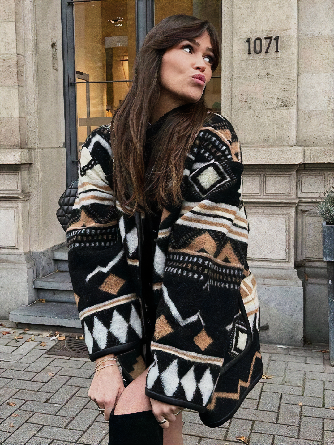 R&B | Herbstjacke mit Print