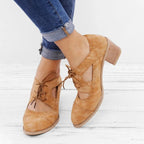 Schmal zulaufende Lederschuhe R&B