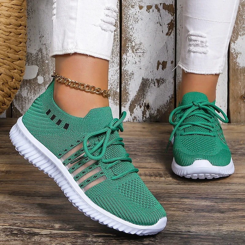 Frauen atmungsaktive Strick-Sneaker R&B