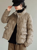 R&B | Ultraleichte Wattierte Daunenjacke Mit Stehkragen Für Frauen