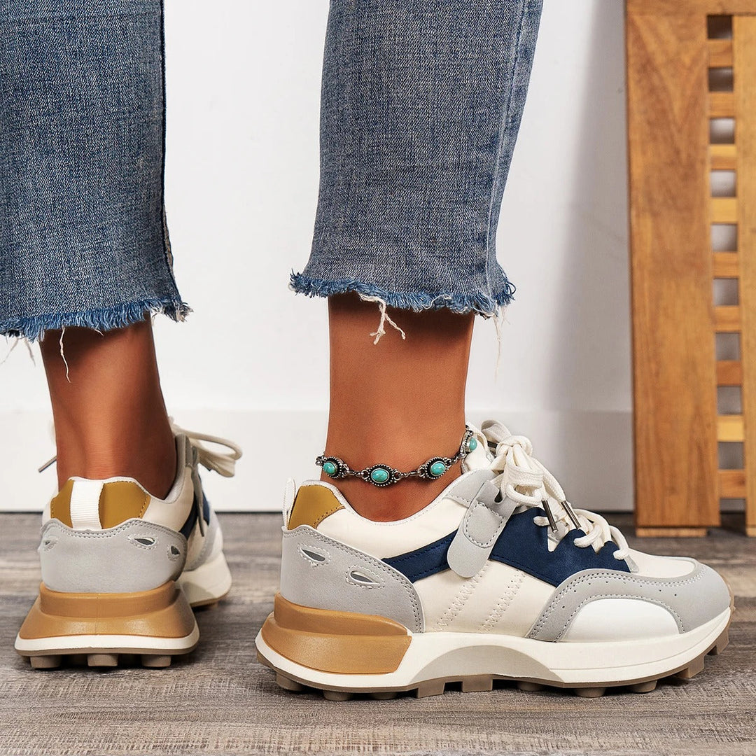 Damen Sneaker mit dicken Sohlen R&B