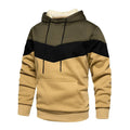 R&B | Kontrastfarbiger Hoodie für Männer Baumwolle Stilvoll und Warm