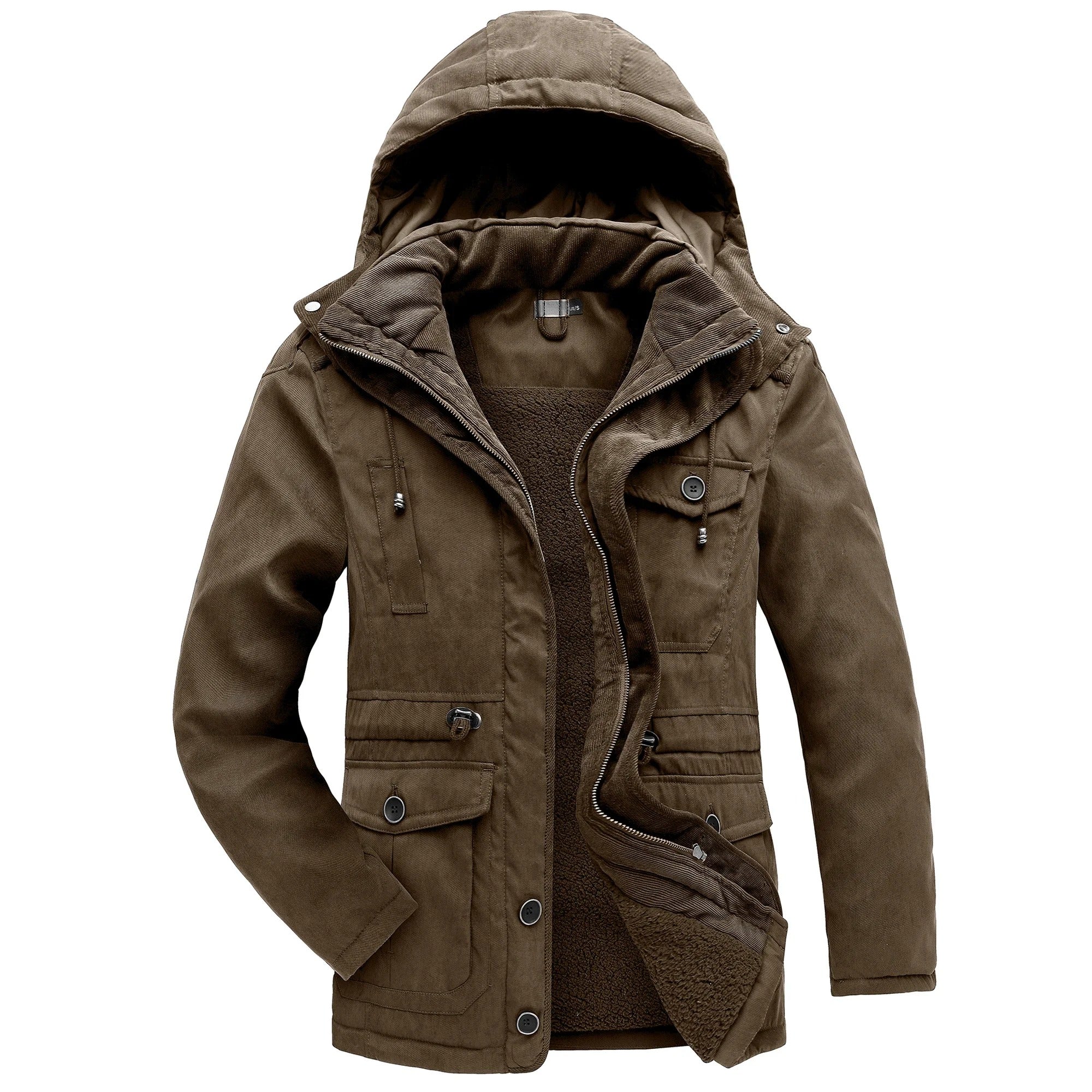 R&B | Warme Winterjacke mit Fleece-Futter Gippeto