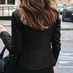 Schlichte jacke mit Reißverschluss für Damen