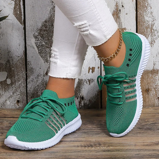 Frauen atmungsaktive Strick-Sneaker R&B