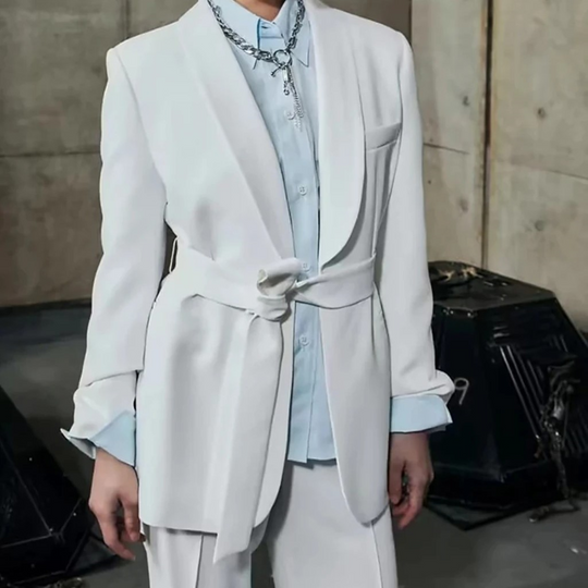 R&B | Mehrfarben Hausbekleidungsstil Blazer und Hose Set