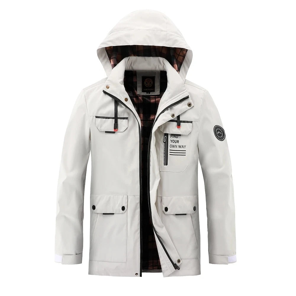 R&B | Herren Winterjacke mit Verstellbarer Kapuze Ferdinand