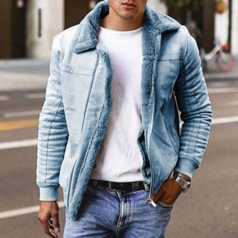 R&B Kuschelige Komfort Shearling Jacke für Männer