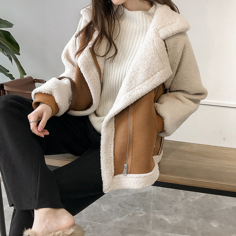R&B | Eleganter Wintermantel Aus Wildleder für Damen