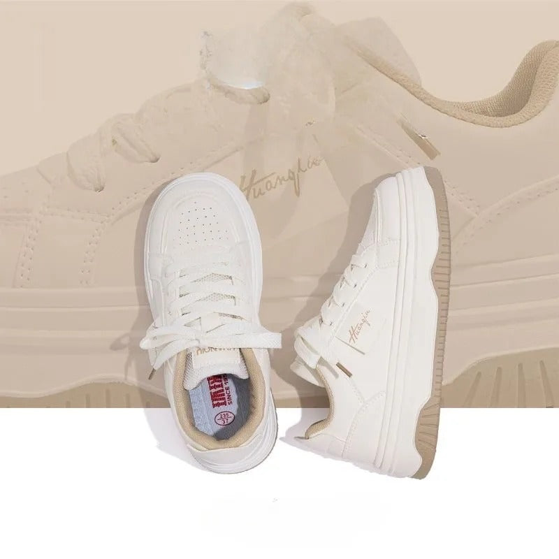Weiße chunky Sneakers für Frauen R&B