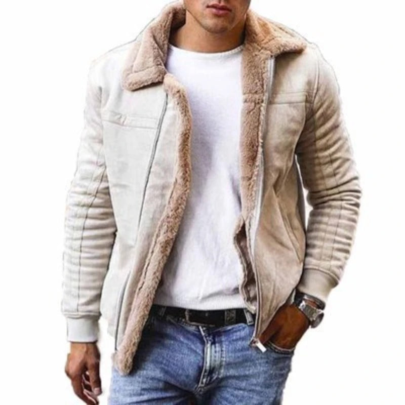 R&B Kuschelige Komfort Shearling Jacke für Männer