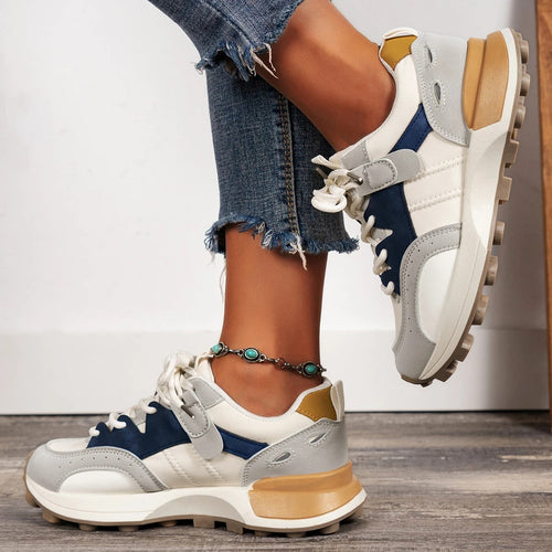 Damen Sneaker mit dicken Sohlen R&B