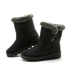 Damen warme Baumwolle Fell Stiefeletten R&B