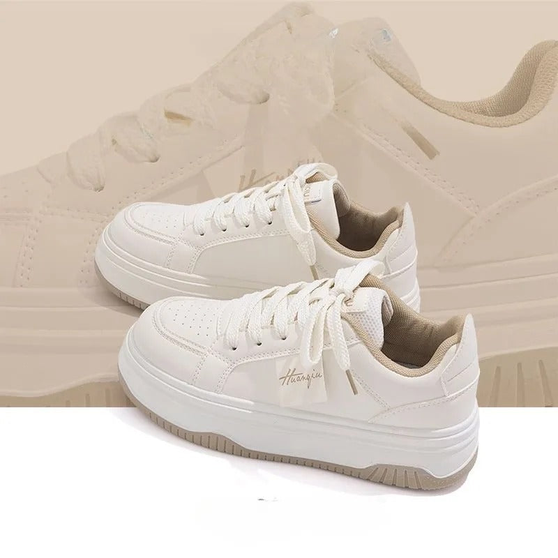 Weiße chunky Sneakers für Frauen R&B