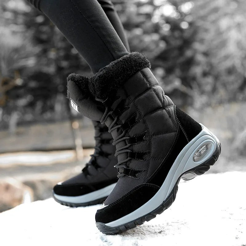Wasserdichte Damen Schneestiefel bis zur Mitte der Waden R&B