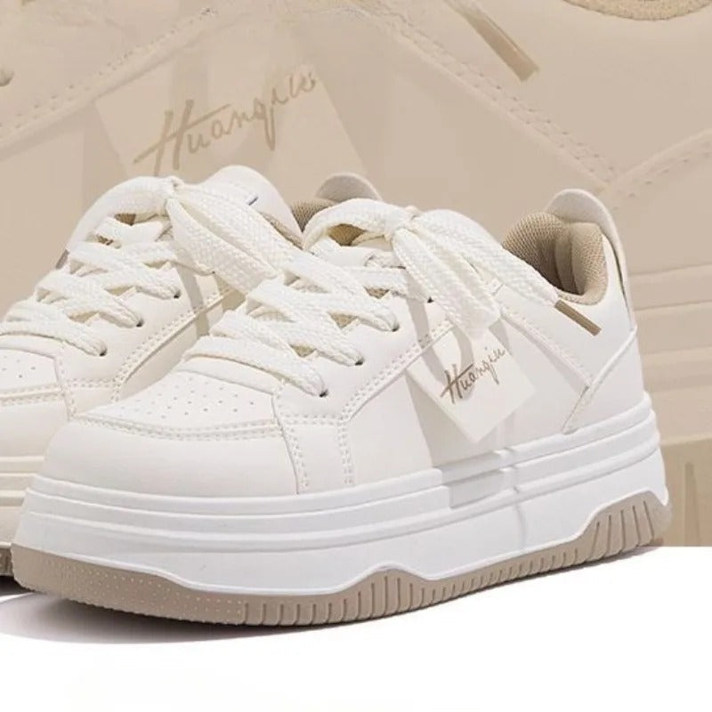 Weiße chunky Sneakers für Frauen R&B