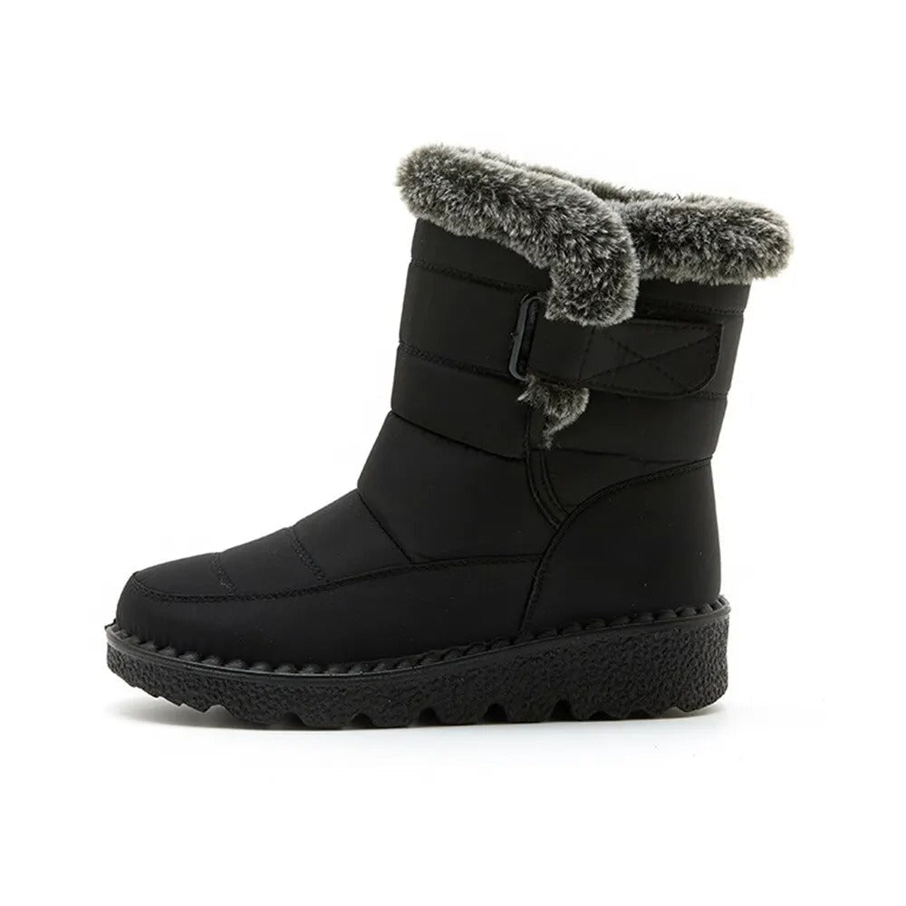 Damen warme Baumwolle Fell Stiefeletten R&B