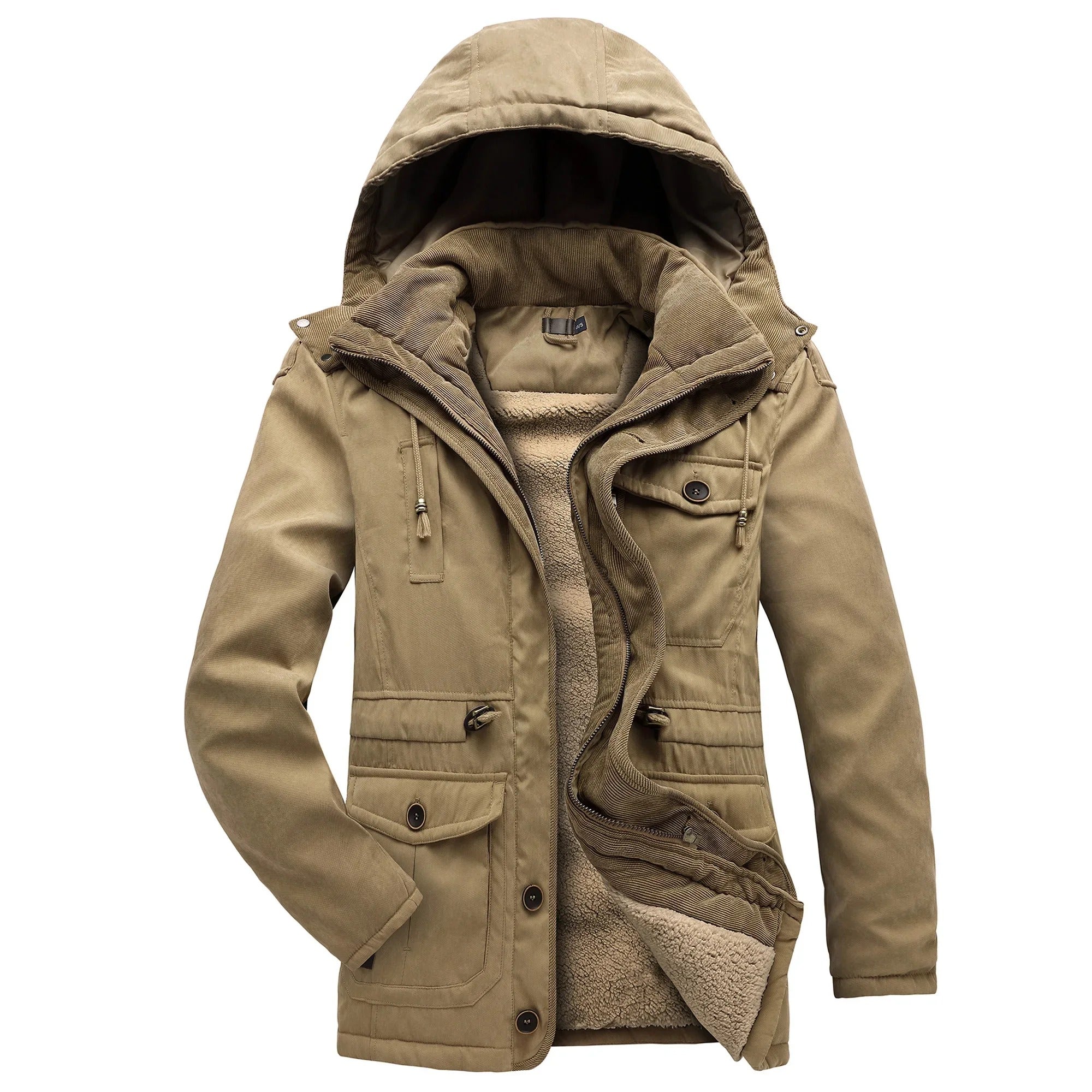 R&B | Warme Winterjacke mit Fleece-Futter Gippeto