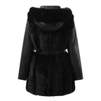 R&B | Schicke Vegane Lederjacke mit Kunstfellkragen Für Damen