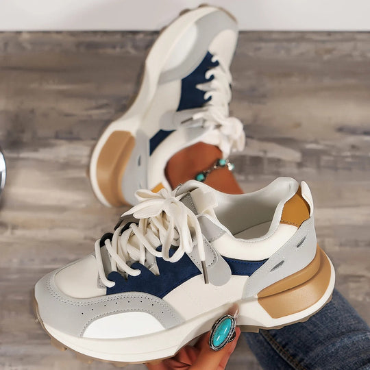 Damen Sneaker mit dicken Sohlen R&B