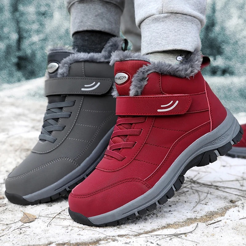 Leichte Frauen Schneestiefel mit Fell R&B