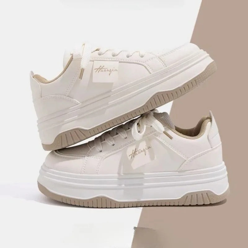 Weiße chunky Sneakers für Frauen R&B