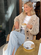 R&B | Weiche Faux Fur Jacke Polyester Elegant und Warm