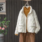 R&B | Ultraleichte Wattierte Daunenjacke Mit Stehkragen Für Frauen