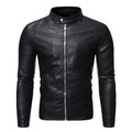 R&B | Lederjacke mit Stehkragen