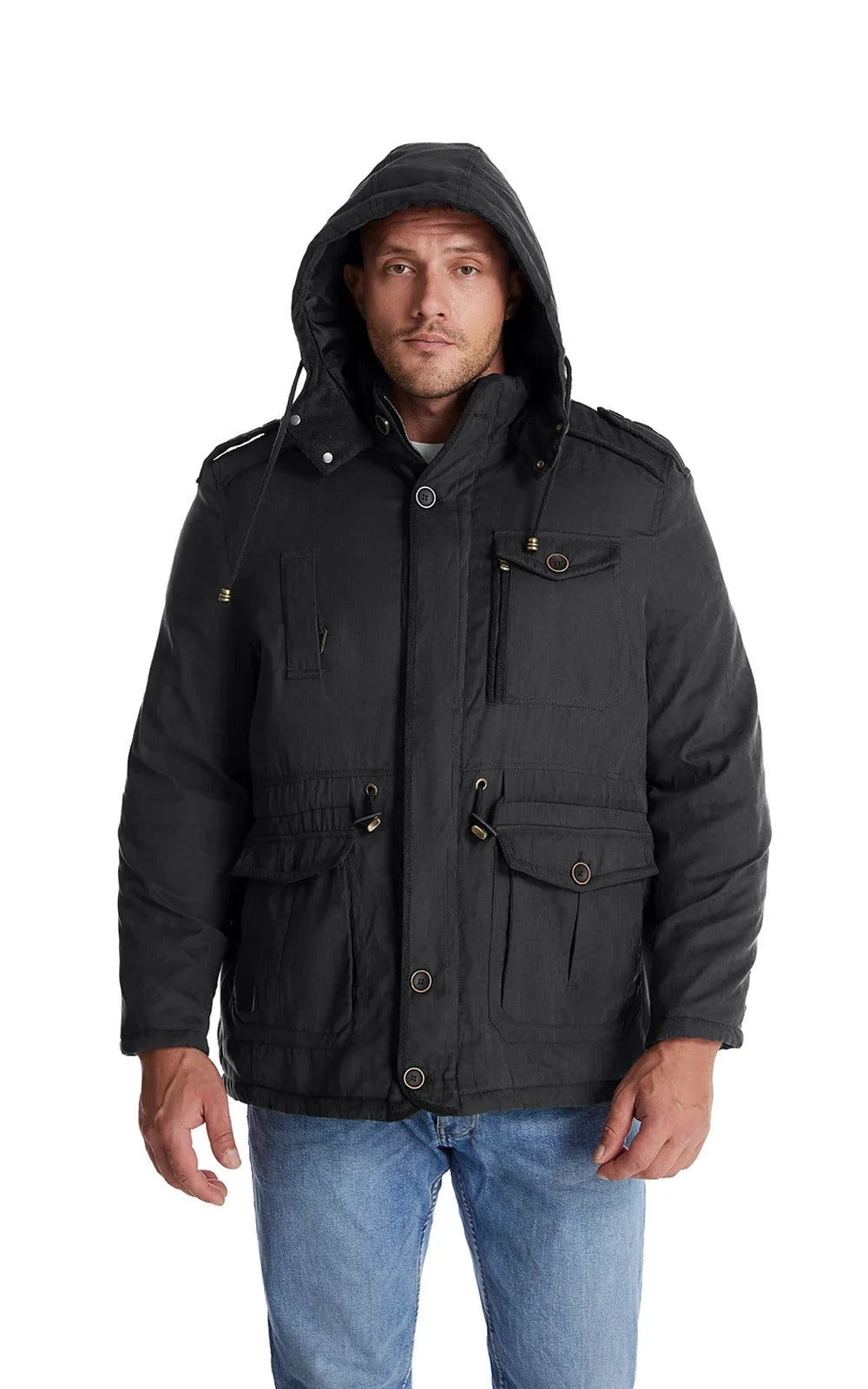 R&B | Warme Winterjacke mit Fleece-Futter Gippeto