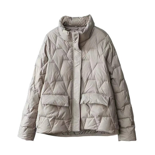 R&B | Ultraleichte Wattierte Daunenjacke Mit Stehkragen Für Frauen