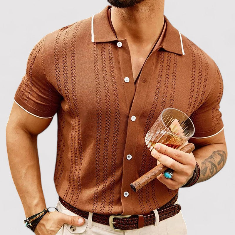 R&B | Daunenkragen Gestricktes Oberteil für Herren