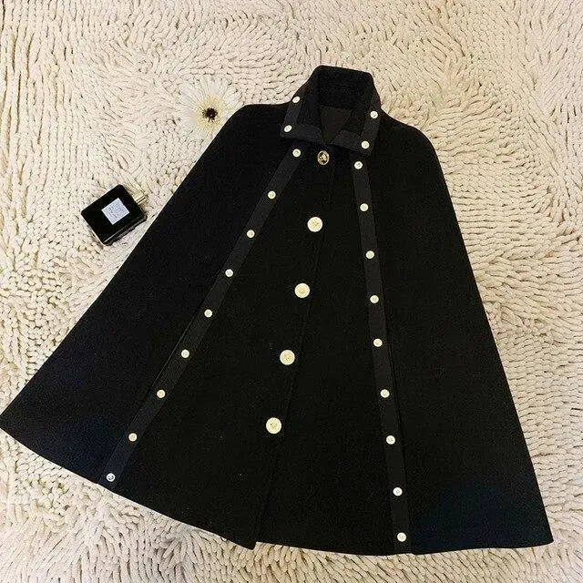 R&B | Majesty Winter Poncho Mantel Für Frauen