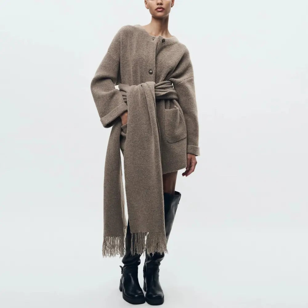 R&B | Geknöpfter Strickcardigan