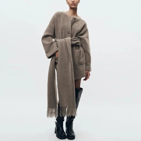 R&B | Geknöpfter Strickcardigan