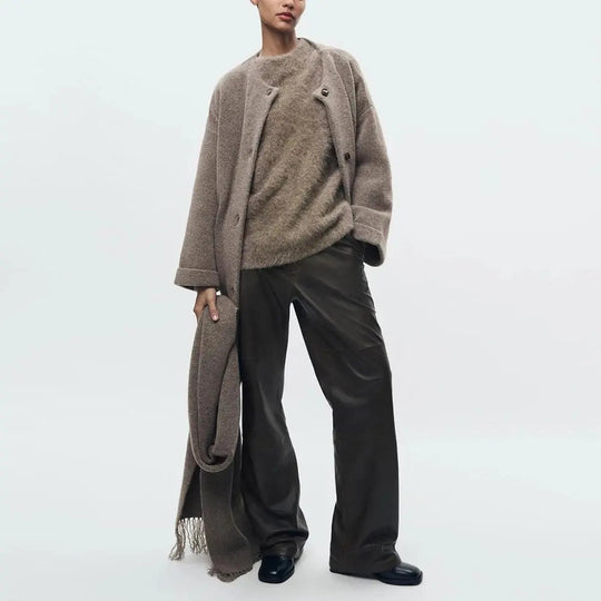 R&B | Geknöpfter Strickcardigan