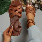 R&B | Geflochtene Flache Sandalen