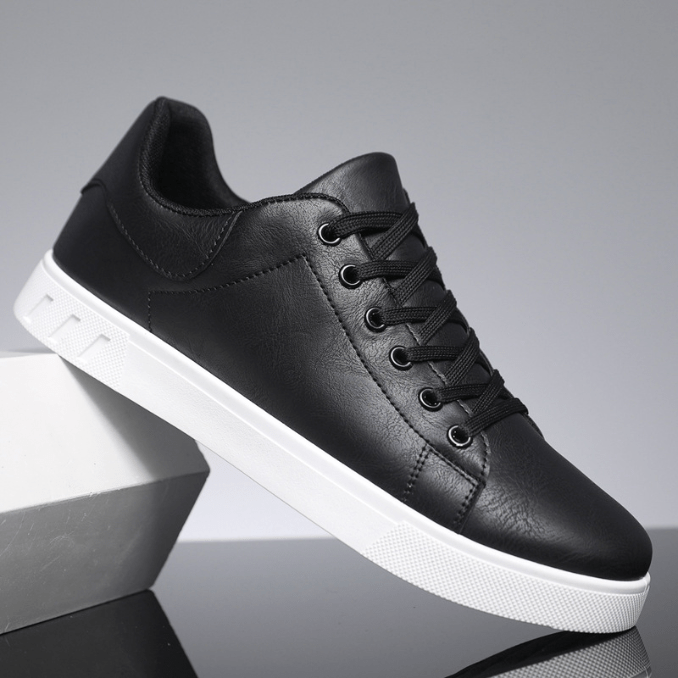 R&B | Sneakers Herren Leder Sneakers Komfortabel Trendy Freizeit Sneakers