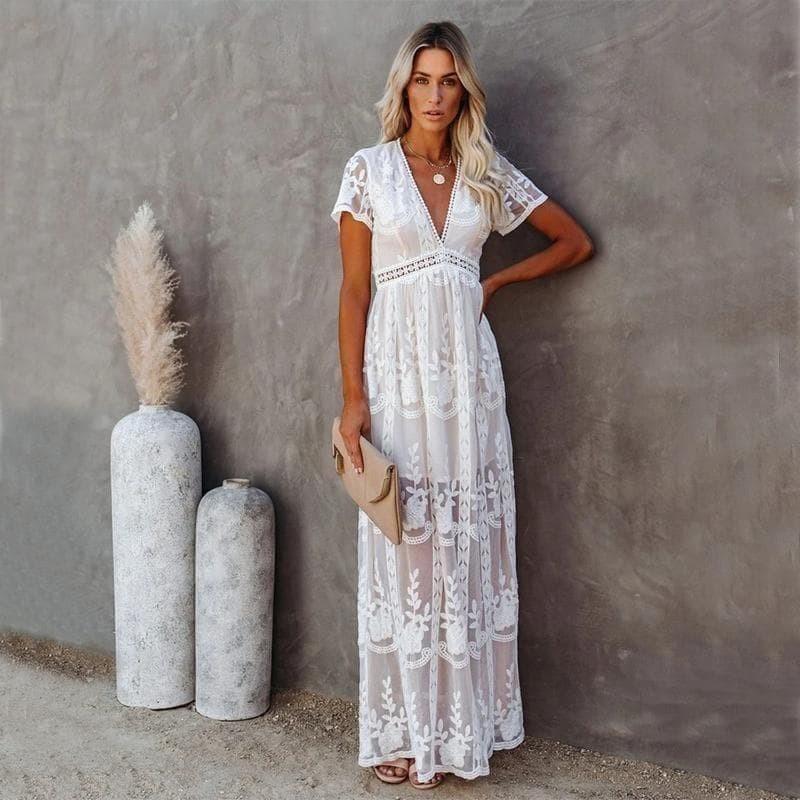 R&B | Maxi Spitzen Ibiza Kleid