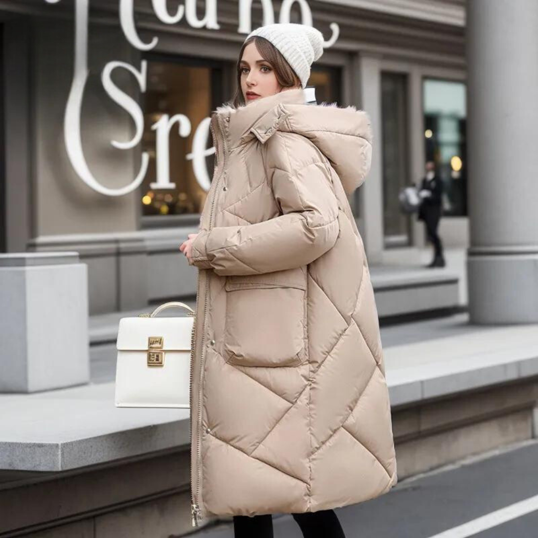 R&B | Lange, warme Fleecejacke