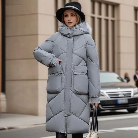 R&B | Lange, warme Fleecejacke