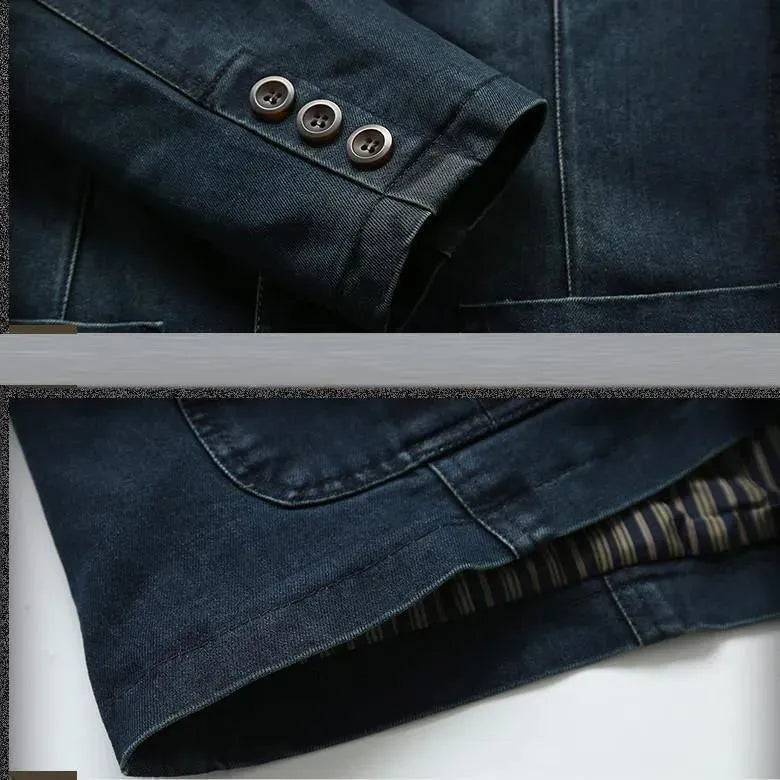 R&B | Herren Blazer - Cowboy Denim Jeans Blazer