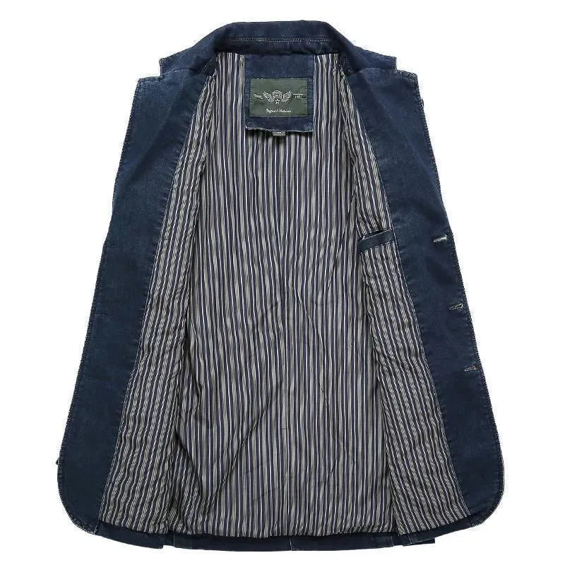 R&B | Herren Blazer - Cowboy Denim Jeans Blazer