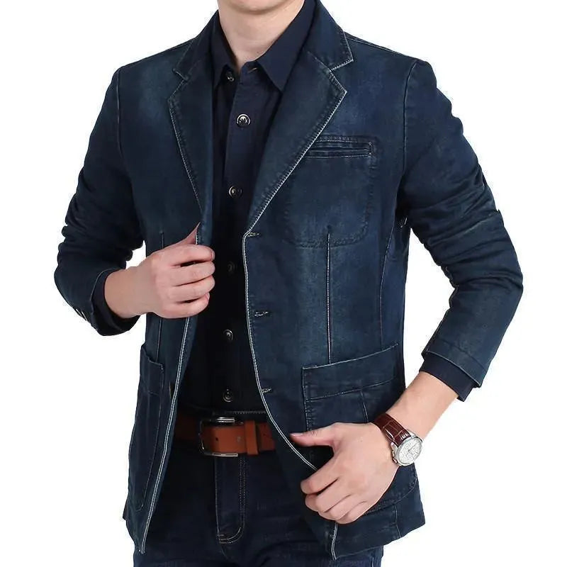 R&B | Herren Blazer - Cowboy Denim Jeans Blazer
