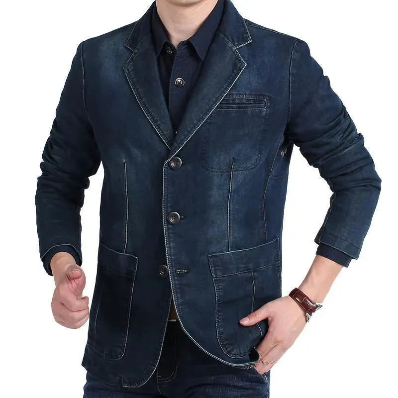 R&B | Herren Blazer - Cowboy Denim Jeans Blazer