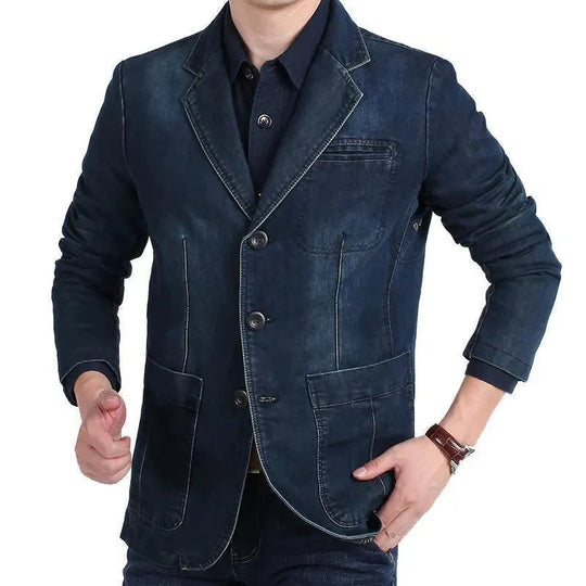 R&B | Herren Blazer - Cowboy Denim Jeans Blazer