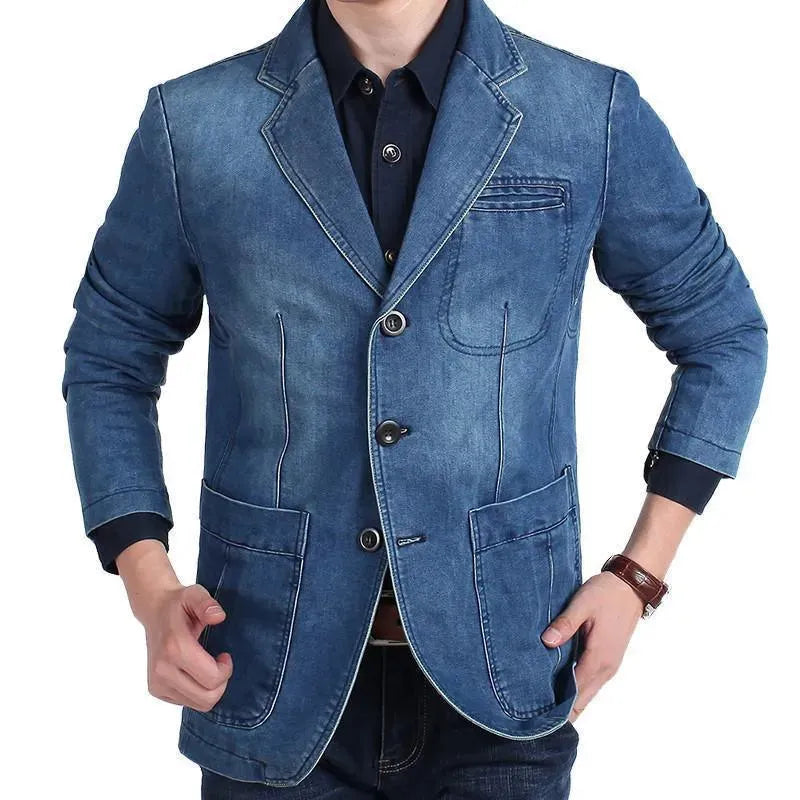 R&B | Herren Blazer - Cowboy Denim Jeans Blazer