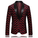 R&B | Herren Blazer - Roter Reverskragen Smoking Blazer
