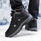 Wasserdichte Stiefeletten mit flacher Sohle aus Plüsch R&B