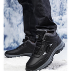 Wasserdichte Stiefeletten mit flacher Sohle aus Plüsch R&B
